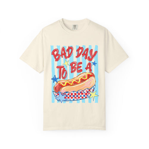 "Bad day to be a hotdog" T-shirt