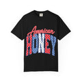 American Honey T-Shirt — Patriotic Red, White & Blue Graphic Tee