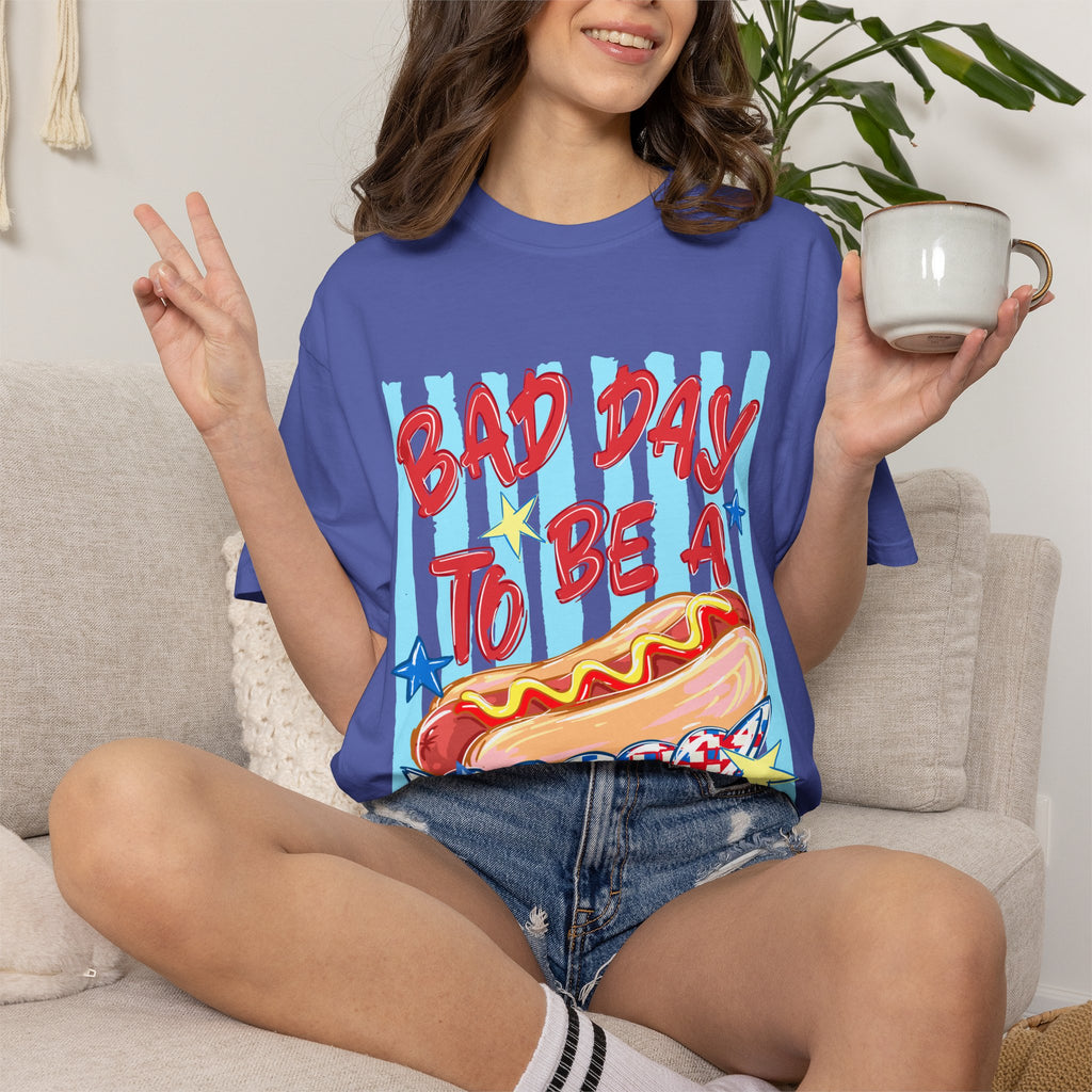 "Bad day to be a hotdog" T-shirt